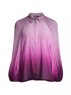 Плиссированная блузка Julia с эффектом омбре Ungaro, мультиколор