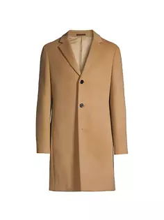 Пальто Gable из смесовой шерсти Reiss, цвет camel