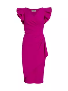 Платье-футляр Beaurisse с оборками Chiara Boni La Petite Robe, цвет ciclamino