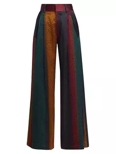 Шелковые брюки Hayes с эффектом омбре Anonlychild, цвет st hill print