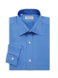 Классическая рубашка на пуговицах спереди Charvet, синий