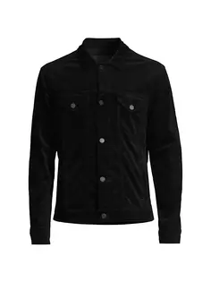Бархатная куртка Dean Trucker Monfrère, цвет velvet noir