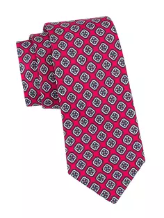 Шелковый галстук с принтом «Стрела» Kiton, красный