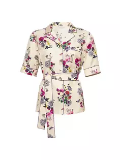 Шелковая рубашка с цветочным принтом Anemone Eres, цвет imprime herbier