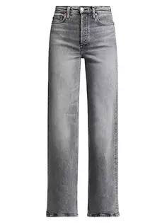 Широкие джинсы 70-х годов Re/Done, цвет silver fade