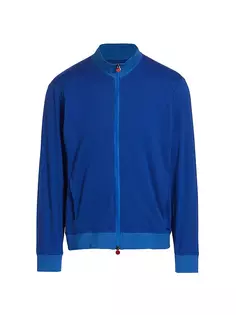 Трикотажная спортивная куртка One на молнии Kiton, синий