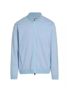 Трикотажная спортивная куртка One на молнии Kiton, синий