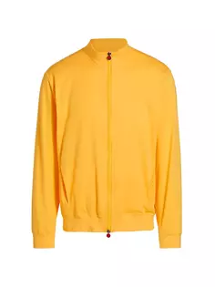 Трикотажная спортивная куртка One на молнии Kiton, желтый