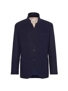 Водостойкая легкая кашемировая куртка Brunello Cucinelli, цвет cobalt
