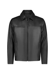 Матовая кожаная куртка Damour Andrew Marc, черный