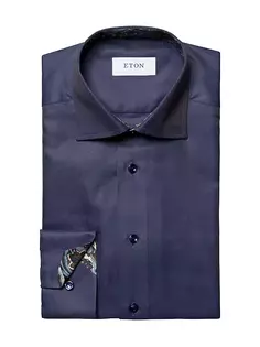 Рубашка современного кроя с пейсли Eton, фиолетовый