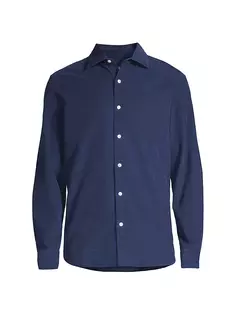 Вельветовая рубашка с раздвинутым воротником Vineyard Vines, цвет nautical navy