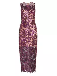 Платье макси с пайетками Kinsley Floral Garden Milly, мультиколор