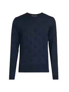 Шелковый свитер с логотипом Dolce&amp;Gabbana, синий