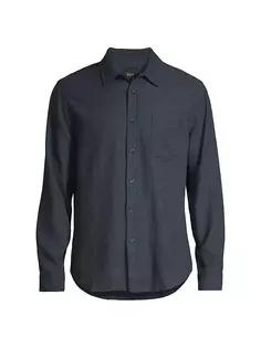 Рубашка Lennox на пуговицах из смесового хлопка Rails, цвет abyss melange