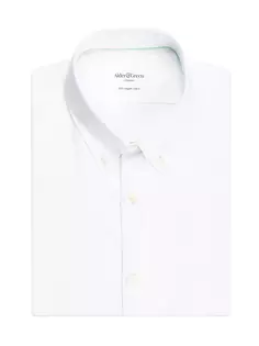 Оксфордская рубашка узкого кроя Alder &amp; Green, белый