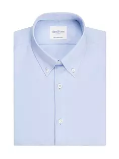 Оксфордская рубашка узкого кроя Alder &amp; Green, синий