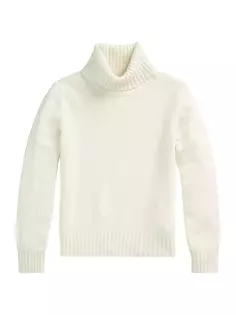 Шерстяной свитер с высоким воротником Polo Ralph Lauren, цвет authentic cream