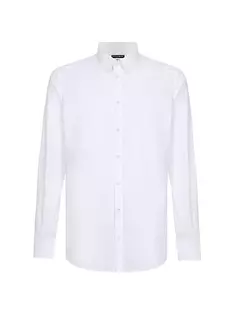 Рубашка из поплина на пуговицах спереди Dolce&amp;Gabbana, цвет bianco ottico