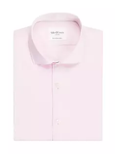 Рубашка приталенного кроя из хлопкового твила Alder &amp; Green, розовый