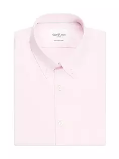 Оксфордская рубашка узкого кроя Alder &amp; Green, розовый