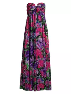 Платье макси с цветочным принтом River Garden Milly, мультиколор
