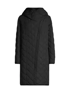 Длинное пальто для спального мешка Donna Karan New York, черный