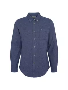 Рубашка приталенного кроя Bannock Barbour, темно-синий