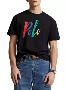 Футболка с логотипом Painterly Polo Ralph Lauren, черный