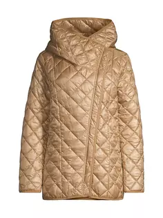 Короткое пальто для спального мешка Donna Karan New York, цвет camel