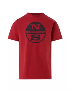 Футболка с графическим логотипом North Sails, красный