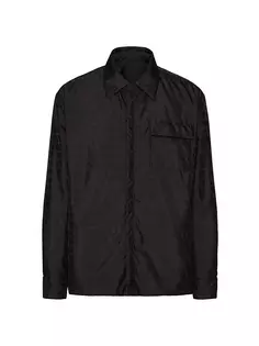 Двусторонняя нейлоновая куртка с узором Toile Iconographe Valentino Garavani, черный