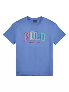 Футболка с вышитым логотипом Polo Ralph Lauren, синий