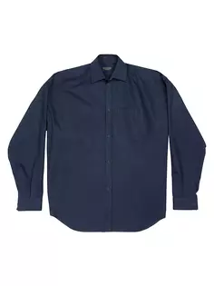 Рубашка-кокон Balenciaga, синий