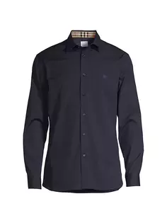 Рубашка на пуговицах Sherfield Burberry, темно-синий