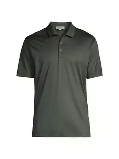 Классическая рубашка-поло Canali, зеленый