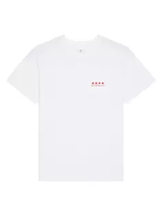 Хлопковая футболка 4G Givenchy, белый