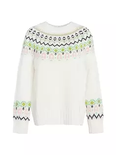 Свитер Melville Fair Isle из смесовой шерсти Barbour, цвет aran