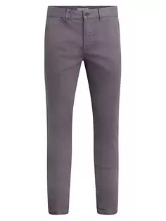 Классические узкие брюки чинос прямого кроя Hudson Jeans, цвет metal