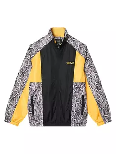 Спортивная куртка со змеиным узором и цветными блоками Wesc, желтый