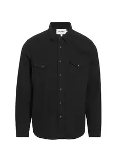 Джинсовая рубашка в стиле вестерн Frame, черный