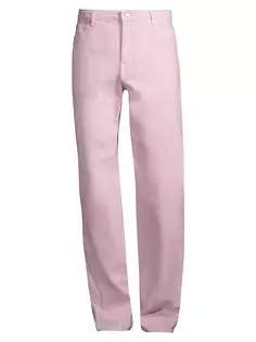 Хлопковые джинсы свободного кроя Courreges, цвет powder pink