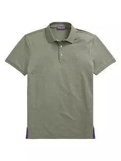 Рубашка-поло из пике Ralph Lauren Purple Label, цвет sea spray