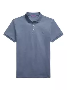 Рубашка-поло из пике Ralph Lauren Purple Label, цвет supply blue