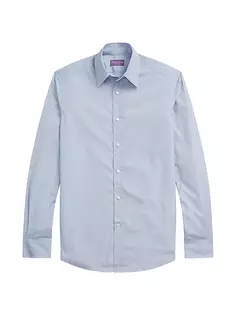 Хлопковая рубашка с длинными рукавами Ralph Lauren Purple Label, цвет supply blue