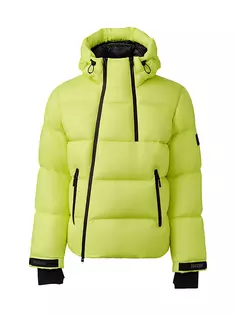 Пуховая лыжная куртка Kenji с капюшоном Mackage, цвет pale lime