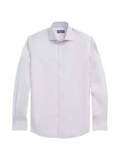 Рубашка в клетку Glen с длинными рукавами Ralph Lauren Purple Label, цвет wisteria