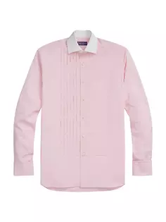 Хлопковая рубашка с длинными рукавами End On End Ralph Lauren Purple Label, розовый