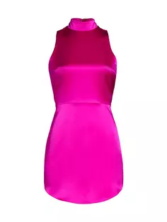 Шелковое мини-платье Marshall Amanda Uprichard, пурпурный