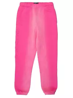 Флисовые спортивные штаны свободного кроя Purple Brand, розовый